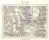 Metz & environs. Moselle. Sketch map 1885 old antique vintage plan chart
