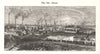 Essen. Germany 1885 old antique vintage print picture