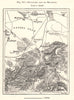 Stuttgart and its Environs. Germany. Sketch map 1885 old antique chart