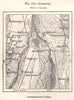 Augsburg & environs. Germany. Sketch map 1885 old antique plan chart
