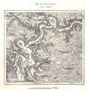 Blaubeuren. Schelklingen. Germany. Sketch map 1885 old antique plan chart