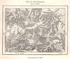 The Rennsteig. Suhl. Germany. Sketch map 1885 old antique plan chart