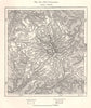 The Vogelsberg. Alsfeld. Fulda. Germany. Sketch map 1885 old antique chart
