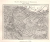 The Brocken and Wernigerode. Elbingerode. Germany. Sketch map 1885 old
