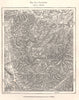 Clausthal. Zellerfeld. Germany. Sketch map 1885 old antique plan chart