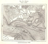 Emden & environs. Germany. Sketch map 1885 old antique vintage plan chart