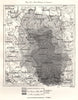 The Sorbs in Lusatia. Wends. Germany. Sketch map 1885 old antique chart