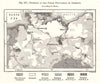 Increase of the Urban Population of Germany. Sketch map 1885 old antique