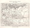 Railway Map of Germany. Sketch map 1885 old antique vintage plan chart