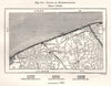 Groins at Blankenberge. Belgium. Sketch map 1885 old antique plan chart