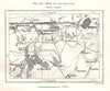 Mons and the Borinage. Belgium. Sketch map 1885 old antique plan chart