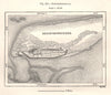 Schiermonnikoog. Netherlands. Sketch map 1885 old antique plan chart