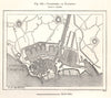 Vlissingen, or Flushing town city plan. Netherlands. Sketch map 1885 old