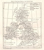 The River Basins of the British Isles. Water partings. Sketch map 1885 old
