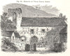 Remains of Valle Crucis Abbey. Wales 1885 old antique vintage print picture