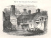 The Parliament House, Dolgelly. Dolgellau. Wales 1885 old antique print