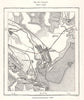 Cardiff town plan. Wales. Sketch map 1885 old antique vintage chart