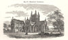 Hereford Cathedral. Herefordshire 1885 old antique vintage print picture