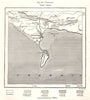 Portland. Chesil beach. Weymouth Melcombe Regis. Dorset. Sketch map 1885