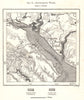 Southampton Water. Beaulieu Hampshire. Sketch map 1885 old antique chart