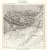 Hastings from an Admiralty chart. Soundings. Sussex. Sketch map 1885 old