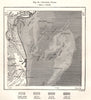 Goodwin Sands. Deal Sandwich Ramsgate. Kent. Sketch map 1885 old antique