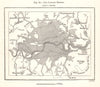 The London Sewers. Sketch map 1885 old antique vintage plan chart