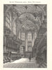 Westminster Abbey: Henry VII's Chapel. London 1885 old antique print picture