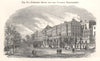 Somerset House and Victoria Embankment. London 1885 old antique print picture