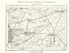 The Fens of Wisbeach and Peterborough. Cambridgeshire. Sketch map 1885 old