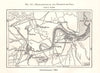 Middlesbrough and Stockton-on-Tees. Yorkshire. Sketch map 1885 old antique