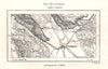 Chester environs. Cheshire. Sketch map 1885 old antique vintage plan chart