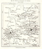 Lancashire & Cheshire towns. Manchester Liverpool. Sketch map 1885 old