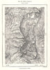 Mount Merrick. Scotland. Sketch map 1885 old antique vintage plan chart