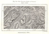 The Parallel Roads of Glenroy. Scotland. Sketch map 1885 old antique chart