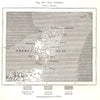 The Orkney Islands. Scotland. Sketch map 1885 old antique plan chart