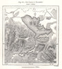 The Lakes of Killarney. Ireland. Sketch map 1885 old antique plan chart
