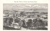 View of Dublin from Phoenix Park. Ireland 1885 old antique print picture