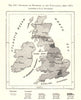 Population change 1861-1871, per E G Ravenstein. British Isles. Sketch map 1885