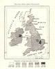 Land Under Cultivation. British Isles. Sketch map 1885 old antique chart