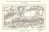 North Downs Breaches & Aldershot camp. Guildford. Hampshire. Sketch map 1885