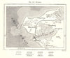 Korsor. Korsør. Denmark. Sketch map 1885 old antique vintage plan chart