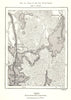 Asar, Dal River Basin. Hedesunda Gysinge Osterfarnebo. Sweden. Sketch map 1885