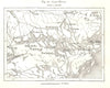 Lake Malar. Mälaren. Malaren. Stockholm. Sweden. Sketch map 1885 old