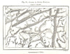 Lakes in South Norway. Sketch map 1885 old antique vintage plan chart