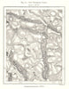 The Telemark Lakes. Norway. Sketch map 1885 old antique vintage plan chart