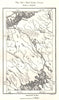 The Saimaa Canal. Russia. Sketch map 1885 old antique vintage plan chart