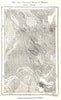 Parallel Hills of Tartu. Estonia. Sketch map 1885 old antique plan chart