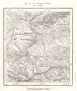 The Kremenets Hills. Ukraine. Sketch map 1885 old antique plan chart