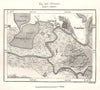Izmail. Ukraine. Sketch map 1885 old antique vintage plan chart
